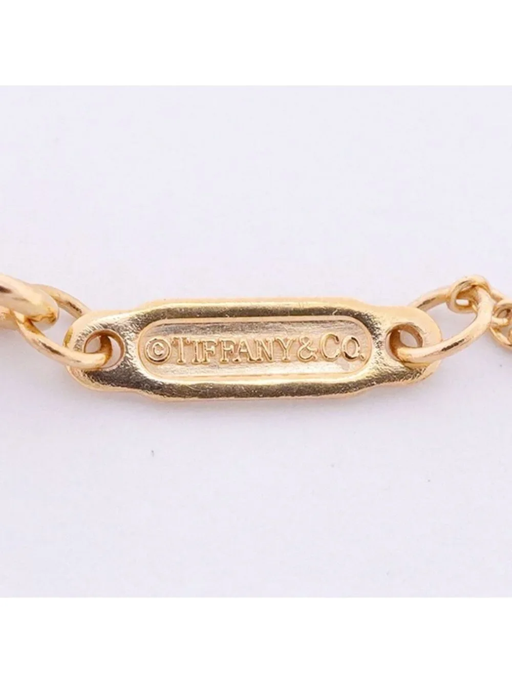 Tiffany & Co Necklace T Smile Mini 18k Pink Gold Diamond